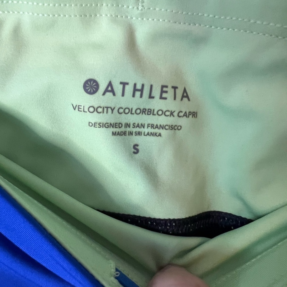 Athleta Velocity Colorblock Capri Leggings - Picture 7 of 11